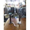 Image 1 : 2 New Table Lamps with Leather Bases