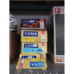 3-1/2 Boxes of Lemon Luna Bars