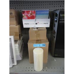 New 8" Pillar Candles, Photo Albums &  More
