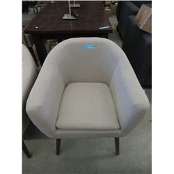 New Porter Upholstered Tub Chairs with Wood Legs
