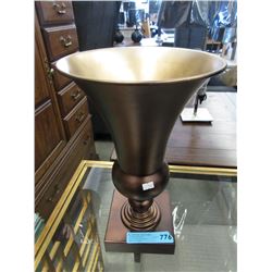 New 16" Tall Metal Vase