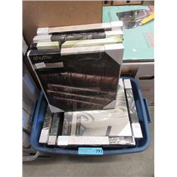 Tote of New 12" x 12" Canvas Wall Art