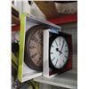Image 1 : 2 New Wall Clocks with Glass Lens