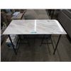 Image 1 : Marble Top Desk with Metal Frame