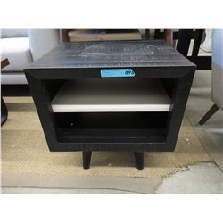 New LH Imports Wood End Table with Shelf