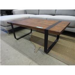New LH Imports Coffee Table with Metal Frame