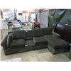 Image 1 : 108" Upholstered Sofa with Chaise End