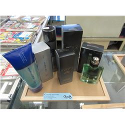 6 Bottles of Men's Cologne and Grooming Products