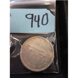 1966 Canadian Silver Dollar Coin  - .800 Silver
