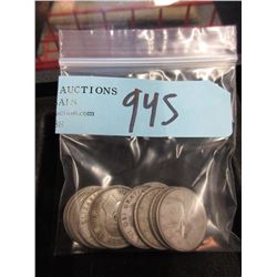 10 Canadian Silver Quarters - .800 Silver