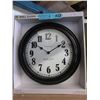Image 1 : 2 New 18" Wall Clocks with Glass Lens