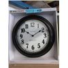 Image 1 : 2 New 18" Wall Clocks with Glass Lens