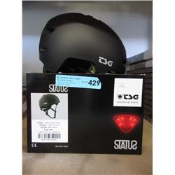 New TSG Black Status Helmet - Size S/M