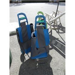 3 Rolling Shopping Carts