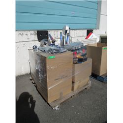 Skid of Assorted Storage Locker Goods