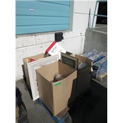 Skid of New Vases, Collector Tins, Cooler & More