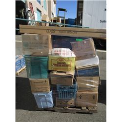 Skid of Assorted Storage Locker Goods