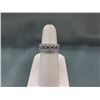 Image 1 : Sterling Silver Band Ring Set with 7 Black Diamond