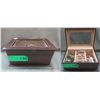 Image 1 : Leather Jewelry Box & Contents