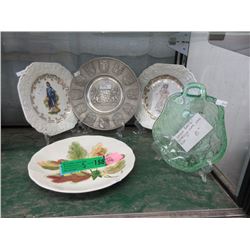 5 Vintage Collector Plates