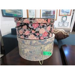 2 Hat Boxes