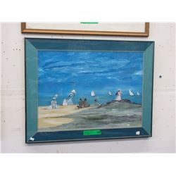 Original Oil on Canvas Signed Lila