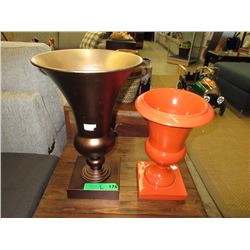 2 New Pedestal Vases