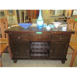 New Condo Buffet with Built in Wine Rack