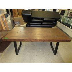 New LH Imports Dining Table with Metal Legs