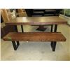 Image 1 : New LH Imports Dining Table Bench with Metal Legs