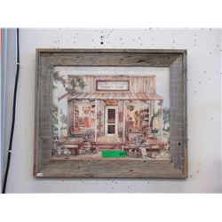 Wood Framed Print of a Vintage Store