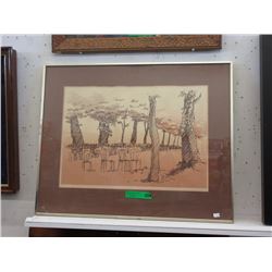1979 Pencil Signed Limited Edition Print of Paris
