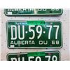 Image 1 : Pair of Mint Unused 1968 Alberta License Plates