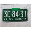 Image 1 : Pair of 1971 Mint Unused Alberta License Plates