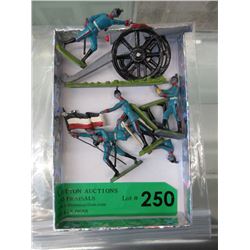 Antique 7x Lead French Lead Soldier Set