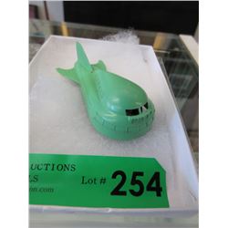 1950s Midge Toy 3.5" Green Buck Rogers Spaceship