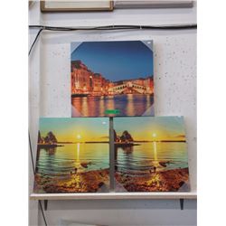 3 New Canvas Wall Art Pieces
