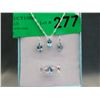 Image 1 : New 3-Piece Blue Topaz & Diamond Set