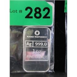 2013 Yr. of the Snake .999 Silver Bar 1 Oz. Bar