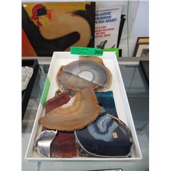 2 LBs of Assorted Agate Slice Pieces