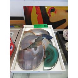 2 LBs of Assorted Agate Slice Pieces