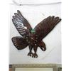 Image 1 : Very Large Burl Wood Eagle Wall Clock