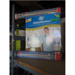 2 New Chrome Grab Bars & Raised Toilet Seat