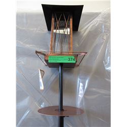 New Copper Tone Bird Feeder w/ Squirrel Baffle