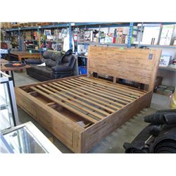 New LH Imports King Size Wood Bedframe