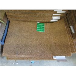 3 New Vinyl Back Coir Door Mats