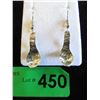 Image 1 : Signed Sterling Silver Haida Eagle Spoon Earrings