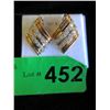 Image 1 : .375 KT Gold and Diamond Earrings