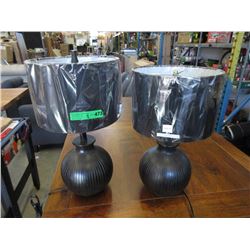 2 Wood Based Table Lamps