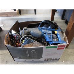 Box Lot of Tools & Electronics